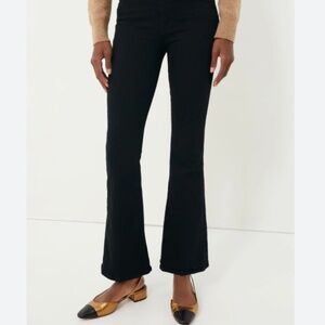 MOTHER Weekender Flare Black Jeans Size 28